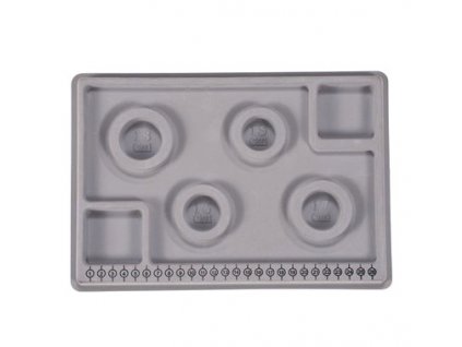 Beading mat, 29x20cm, color gray