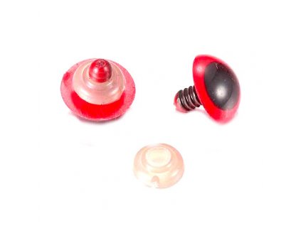 Safety eyes, 10mm, color red