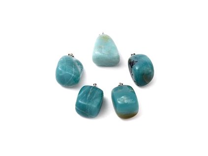 Prívesok - amazonit, 23–30x13–22 mm