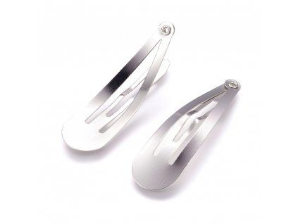Vlasová sponka 58 mm, platina