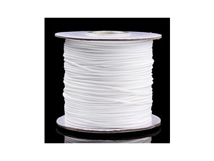 Voskovaná šnúrka 1 mm Korea, biela 09