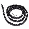 Black agate ONYX 4 mm, faceted