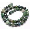 Moss agate faceted 4 mm