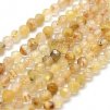 Faceted crystal with rutile 4 mm