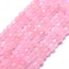 Faceted rose quartz 4 mm
