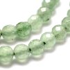 Green aventurine faceted 4 mm