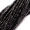Black spinel - faceted, 2 mm