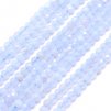 Blue lace agate, faceted, 2 mm