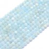 Akvamarín 3 mm, fazetovaný