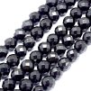 Black agate ONYX 3 mm, faceted