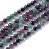 Faceted ruby in zoisite 2.5 mm
