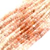 Strawberry crystal, faceted, 3 mm