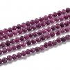 Faceted ruby, 2 mm
