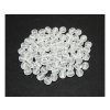 Faceted glass beads, 8 mm round shape, color 00030/MAT