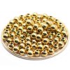 Metal bead stainless steel, 4 mm, gold color