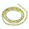 Hematit fasetovaný, 3 mm, galvanizované, 04 light gold