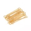 Eye pin, 50×0.6 mm, stainless steel 304, gold color