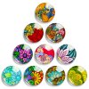 Round cabochon, 25 mm, flowers (5061)