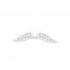 2657 2 kovove koralky kridla 51x14 mm barva stribrna
