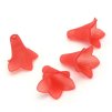 Plastic bead, bell shape 22x22 mm, assorted colors