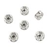 Rondelle with 8 mm rhinestones, steel 316