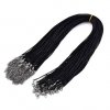 Necklace waxed cord with clasp, 435x1.5 mm, black 02