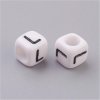 Plastové korálky, písmenko 6 mm, A-Z (Písmeno Z)