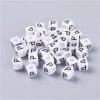 Plastové korálky, písmenko 6 mm, A-Z (Písmeno Z)