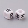 Plastové korálky, písmenko 6 mm, A-Z (Písmeno Z)