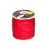 Satin cord, red 1 mm, spool approx. 70 m