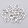Metal beads, heart 13.5x1 mm, antique silver color