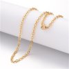 Chain with lobster clasp 500x2 mm, steel 304, gold color