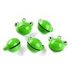Jingle bell frog - pendant, 19x21x14.5 mm, color green