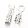 End cap 7x2 mm, platinum color