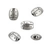 Metal beads, ladybug 5.5x7x3 mm, antique silver color