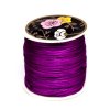 Satin cord, 25 purple 1 mm, spool approx. 70 m