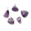 Pendant - amethyst, 23-30x13-22 mm