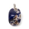 Pendant - sodalite, 23-30x13-22 mm