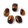 Pendant - tiger's eye, 23-30x13-22 mm