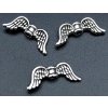 Kovové korálky křídla 20x8 mm, barva starostříbro