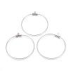 Hoop earrings 44.5x40.5 mm, steel 304