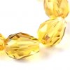Broušené korálky, hruška 8x6 mm, barva Topaz