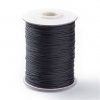 Waxed cord 1 mm Korea, black 0H