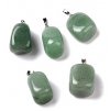 Prívesok – avanturín zelený, 23–30x13–22 mm