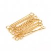 Eye pin 30x0.6 mm, 304 steel, gold color