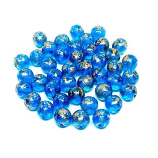 Zlatý poprsk na našich skleněných korálcích 🟡🔴🟢🔵🟣 Povedli se nám? www.corallio.cz...