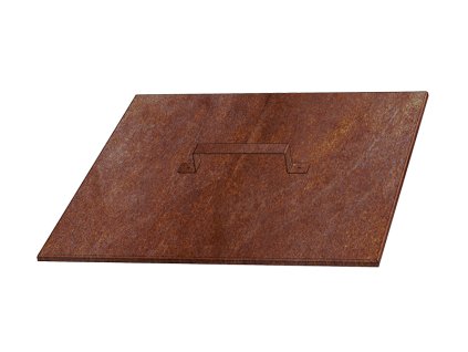 Corgarden Zahradní ohniště VÍKO 1019 50 x 50 x 1 cm Corten