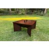 Corgarden Zahradní ohniště VÍKO 1020 70 x 70 x 1 cm Corten