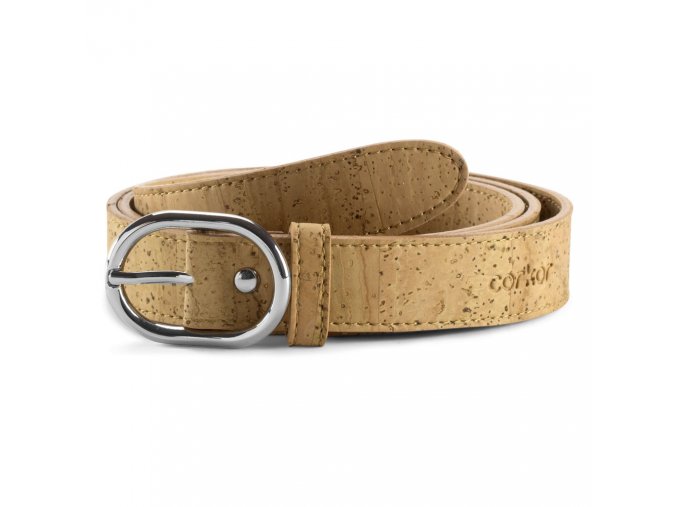 Women Cork Belt Natural front