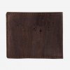 vegan passcase wallet brown back